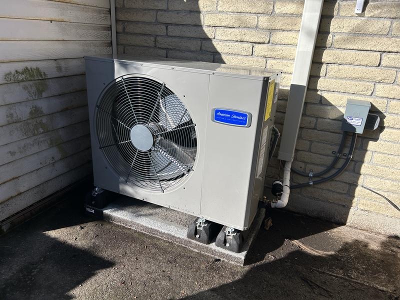 American Standard heat pump installation process
