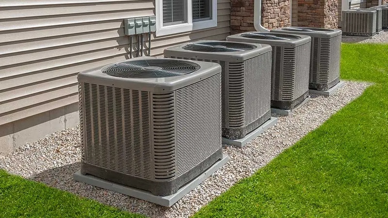central air conditioner unit sizes chart