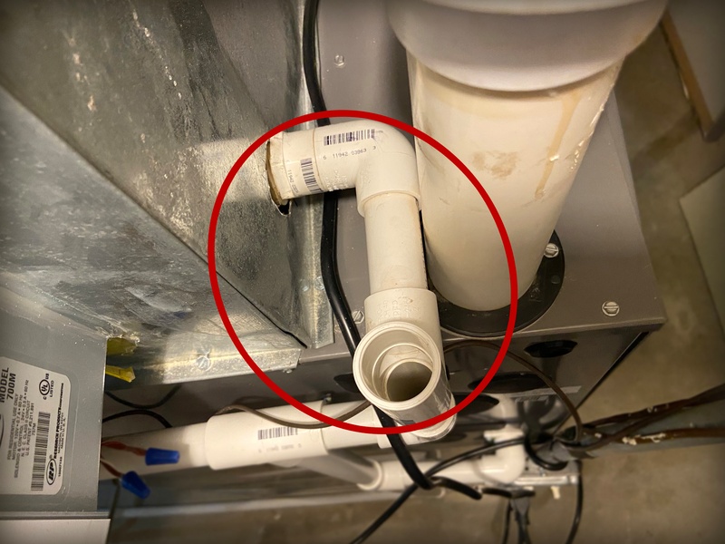 cleaning air conditioner condensate drain line