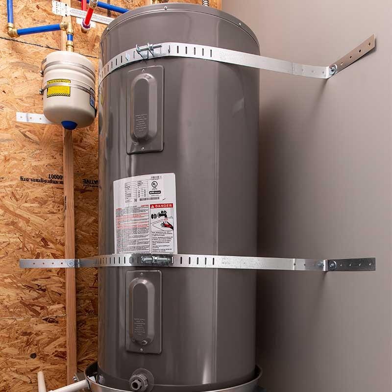 water heater seismic straps installation